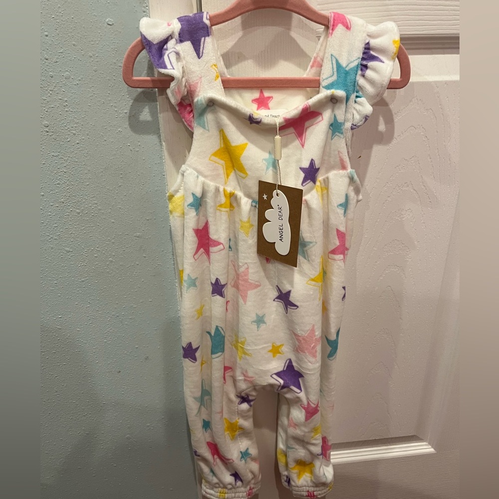Angel dear velour jumpsuit